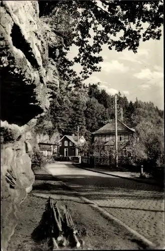 Ak Tambach Dietharz im Thüringer Wald, Oberhofer Straße