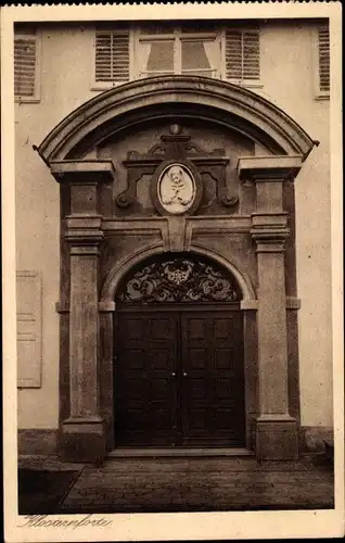 Ak Au am Inn Gars am Inn Oberbayern, Erziehungsinstitut mit höherer Mädchenschule, Klosterpforte