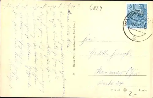 Ak Königsee in Thüringen, Stadtkirche