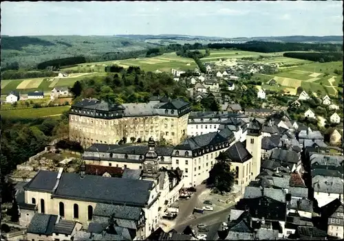 Ak Hachenburg im Westerwald, Stadtpanorama, Cafe Klein