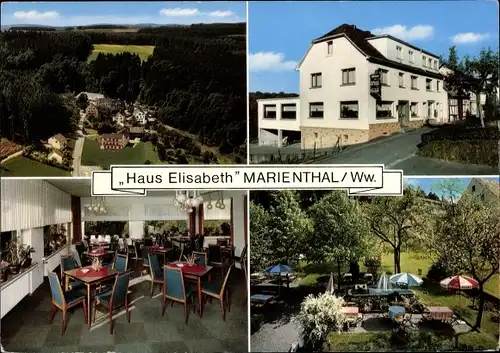 Ak Obererbach im Westerwald, Marienthal, Pension Restaurant Cafe Haus Elisabeth