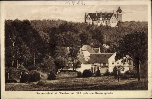 Ak Glauchau in Sachsen, Rothenbachtal, Genesungsheim