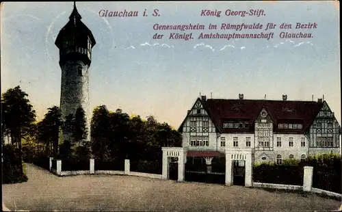 Ak Glauchau in Sachsen, König Georg Stift