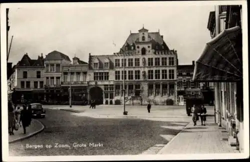 Ak Bergen op Zoom Nordbrabant Niederlande, Grote Markt