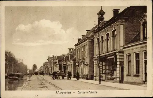 Ak Hoogeveen Drenthe, Gemeentehuis