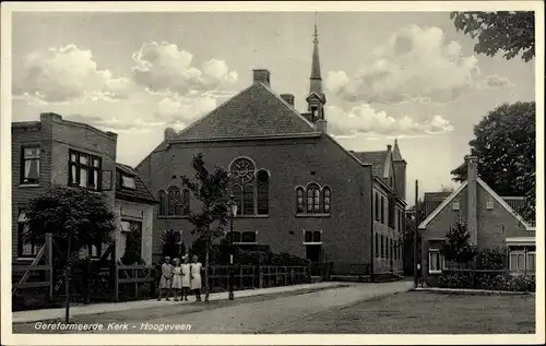 Ak Hoogeveen Drenthe Niederlande, Gereformeerde Kerk