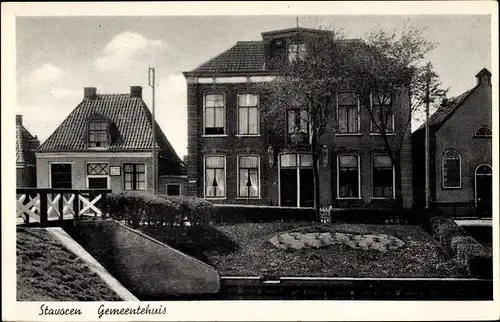 Ak Stavoren Friesland Niederlande, Gemeentehuis