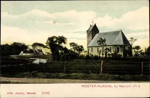 Ak Marrum Friesland Niederlande, Wester-Nijkerk