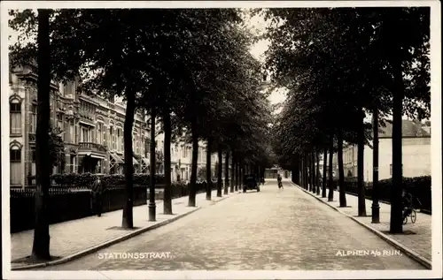 Ak Alphen aan den Rijn Südholland, Stationsstraat