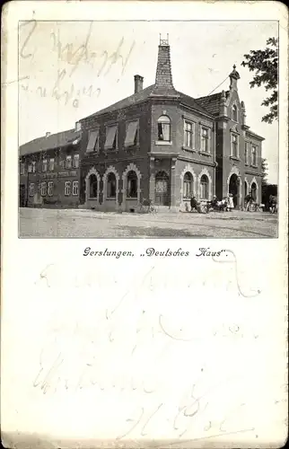 Ak Gerstungen in Thüringen, Gasthaus Deutsches Haus, Außenansicht
