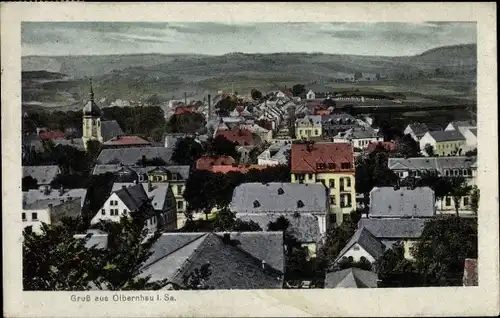 Ak Olbernhau im Erzgebirge, Blick auf den Ort