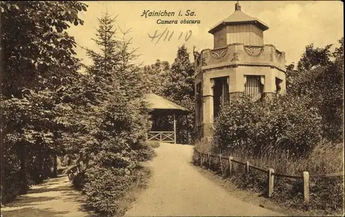 Ak Hainichen in Sachsen, Camera obscura