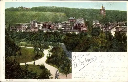 Ak Wiesbaden in Hessen, Nerothal