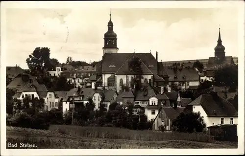 Ak Bad Steben in Oberfranken, Blick auf den Ort