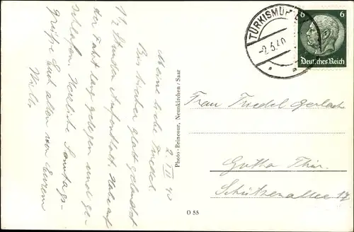 Ak Türkismühle Nahe Nohfelden Saarland, Totalansicht