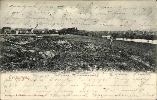 Ak Gerstungen in Thüringen, Blick auf den Ort