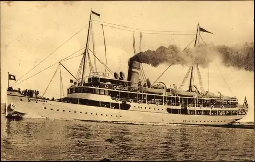 Ak Luxusdampfer Deutschland, Swinemünder Dampfschifffahrts AG, Ökonomie Otto Maak