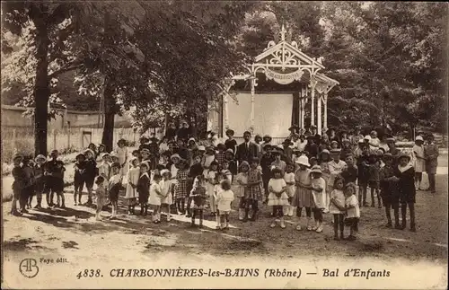 Ak Charbonnières les Bains Rhône, Bal d'Enfants