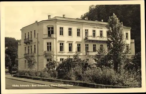 Ak Bad Schandau Sächsische Schweiz, Clara Zetkin Haus