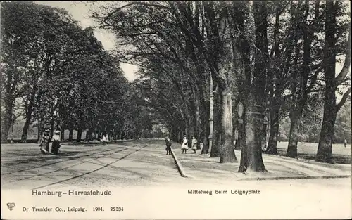 Ak Hamburg Eimsbüttel Harvestehude, Mittelweg beim Loignyplatz