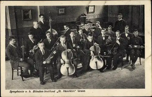 Ak Grave Nordbrabant Niederlande, Symphonie v. h. Blinden Institut St. Henricus