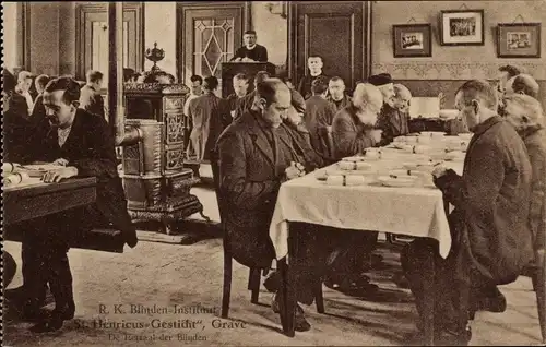 Ak Grave Nordbrabant Niederlande, R. K. Blinden Institut St. Henricus Gesticht