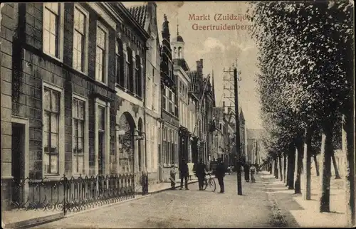 Ak Geertruidenberg Nordbrabant Niederlande, Markt