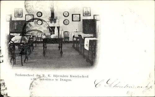 Ak Dongen Nordbrabant Niederlande, Teekenschool der R. K. Bijzondere Kweekschool St. Antonius