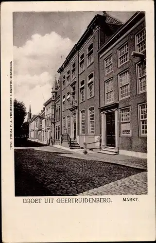 Ak Geertruidenberg Nordbrabant Niederlande, Markt