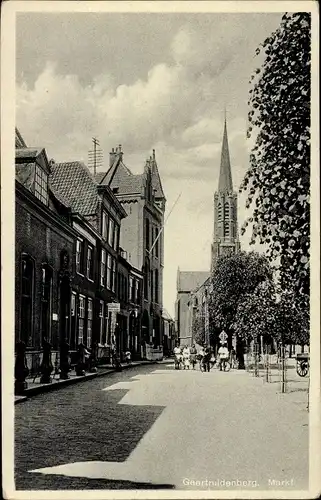 Ak Geertruidenberg Nordbrabant Niederlande, Markt, Kerk