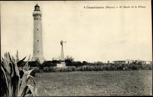 Ak Casablanca Marokko, El Hank et le Phare