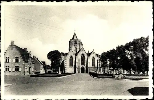 Ak Beveren Ijzer Westflandern Belgien, Kerk