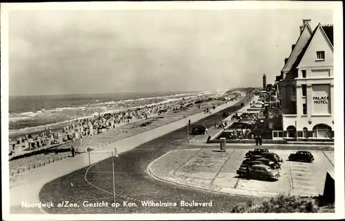Ak Noordwijk aan Zee Südholland, Kon. Wilhelmina Boulevard