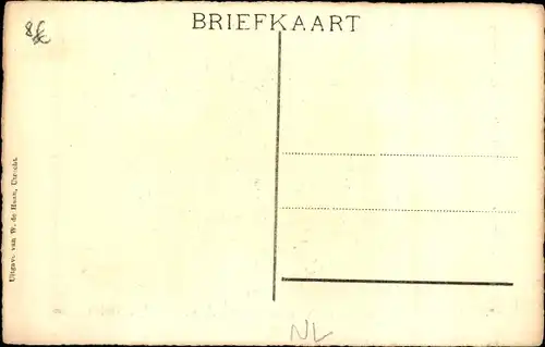 Künstler Ak Dordrecht Südholland Niederlande, Damiatenbrug, Hebebrücke