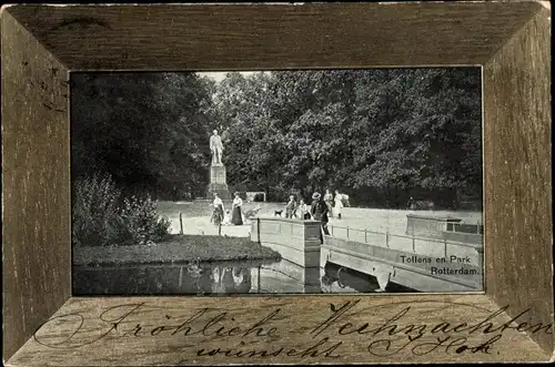 Passepartout Ak Rotterdam Südholland Niederlande, Tollens en Park