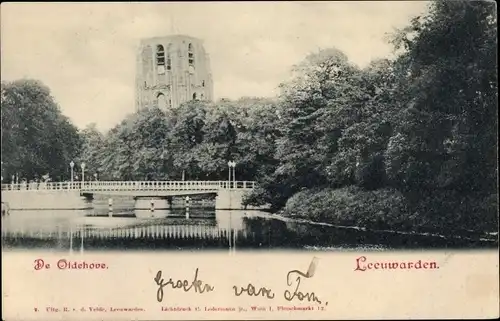 Ak Leeuwarden Friesland Niederlande, De Oldehove