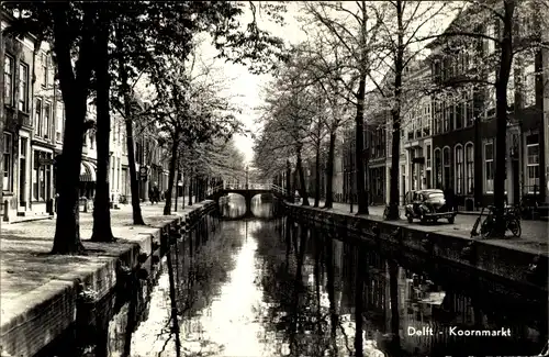 Ak Delft Südholland Niederlande, Koornmarkt