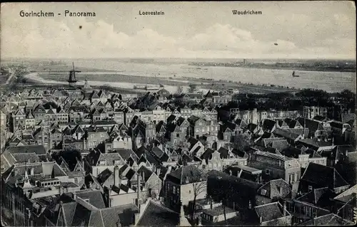 Ak Gorinchem Südholland Niederlande, Panorama