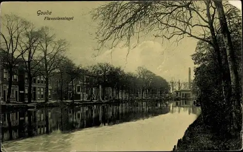 Ak Gouda Südholland Niederlande, Fluweelensingel