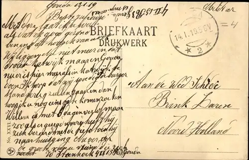 Ak Gouda Südholland Niederlande, Gouwe