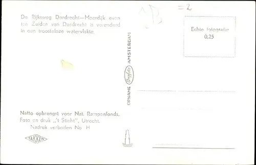 Ak Dordrecht Südholland Niederlande, Nationale ramp 1953