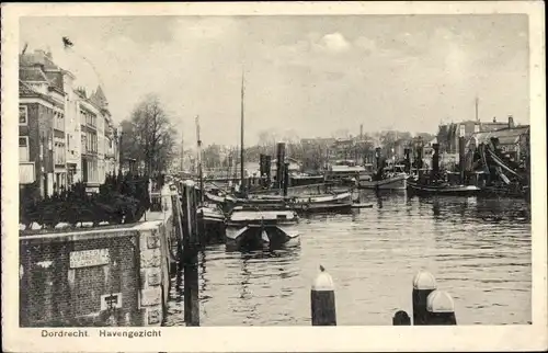 Ak Dordrecht Südholland Niederlande, Haven, Boote