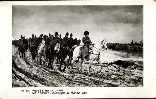 Künstler Ak Meissonier, Napoléon, Campagne de France 1814