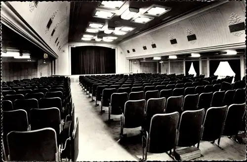 Ak Paquebot Liberté, CGT French Line, La Salle de Spectacle de 1re Classe