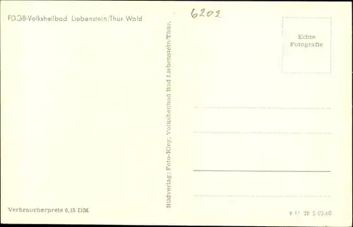 Ak Bad Liebenstein im Thüringer Wald, FDGB-Volksheilbad, Panorama