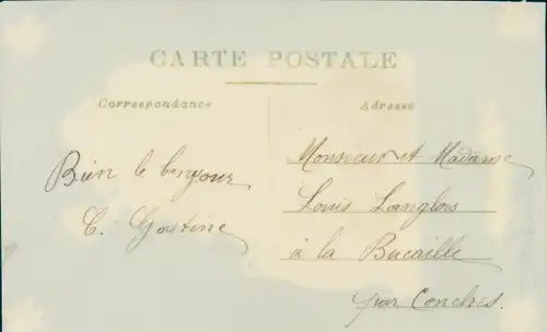 Zelluloid Ak Amitie, Engel, Wagen, Rosen, Kitsch