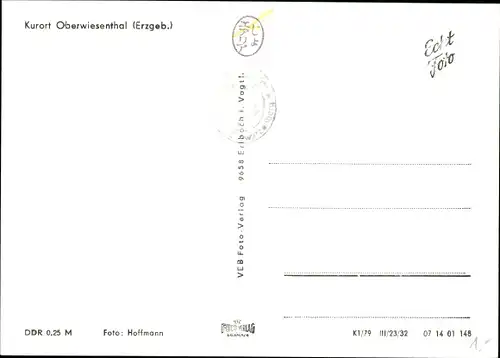 Ak Oberwiesenthal im Erzgebirge, Sprungschanze