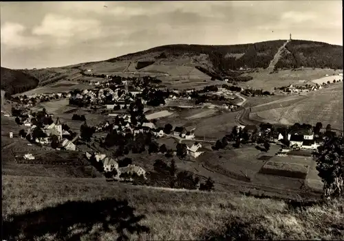 Ak Oberwiesenthal im Erzgebirge, Panorama