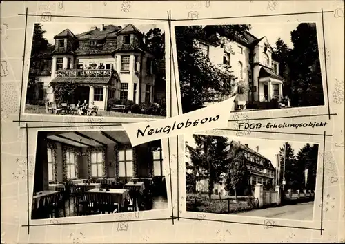 Ak Neuglobsow Stechlin Brandenburg, FDGB Erholungsobjekt