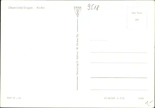 Ak Obercrinitz Crinitzberg in Sachsen, Kirche